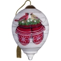 Ne'Qwa Art 7251132N Cardinal Couple On Mittens Ornament