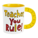 Our Name Is Mud 6014884N Sculpted Teacher Ruler Mug