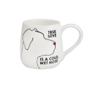 Our Name Is Mud 6015105N Engraved Dog True Love Mug