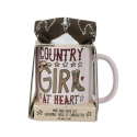 Our Name Is Mud 6016232 Country Girl Mug and Socks Combo