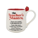 Our Name Is Mud 6016512N Sculpted Teacher Mantra Mug