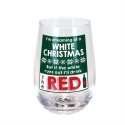 Our Name Is Mud 6016758 Dreaming of a White Christmas Wine Glass