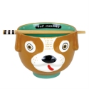 Our Name Is Mud 6016814N Pup Noodles Ramen Bowl with Chopsticks