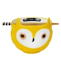 Our Name Is Mud 6016817N Owl Ramen Bowl with Chopsticks