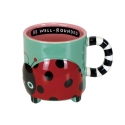 Our Name Is Mud 6017165N Sculpted Ladybug Mug