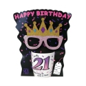 Our Name Is Mud 6017206 21st Birthday Mug and Glasses Combo