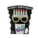 Our Name Is Mud 6017207N 40th Birthday Mug and Glasses Combo