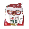 Our Name Is Mud 6017211N Jolly Santa Mug and Glasses Combo