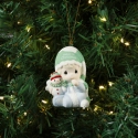 Precious Moments 241006 Dated 2024 Baby Boy 1st Christmas Ornament