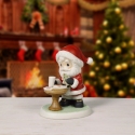 Precious Moments 241011 Annual Santa Eating Cookies Figurine