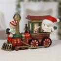 Precious Moments 241032 Limited Edition Santa Train with Dog and Elf Figurine