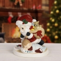 Precious Moments 241035 Santa Tiptoeing Past Child Figurine