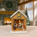 Precious Moments 241108N Log Cabin Window LED Shadow Box