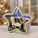 Precious Moments 241408N Angel Praying Next to Baby Jesus LED Star Figurine