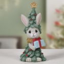 Precious Moments 241413N Mini Rabbit Dressed as a Christmas Tree Figurine