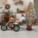 Precious Moments 241417 Santa Parade Elf On Tricycle Figurine