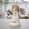 Precious Moments 242015E Communion Brunette Girl Figurine