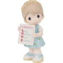 Precious Moments 242018 Mothers Day Girl Holding L.O.V.E. Sign Figurine