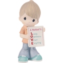 Precious Moments 242019 Mothers Day Boy Holding L.O.V.E. Sign Figurine