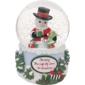 Precious Moments 251102N Annual Snowman with Presents Snow Globe