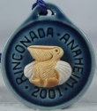 De Rosa Collections 2001AnahemPelcanBlue Rare Pelican Medallion 2001 Anaheim Blue