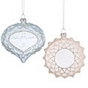 Roman Holidays 130108N Pink and Blue Ornaments Set of 2