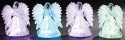 Roman Holidays 131236 LED Fiber Optic Angel Tri-Color Set of 2