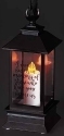 Roman Holidays 131881 LED Black Memorial Lantern Battery Included