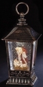 Roman Holidays 133292N LED Swirl Kneeling Santa Bronze Lantern