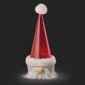 Roman Holidays 135321N Lighted Swirl Santa Hat Gnome Head