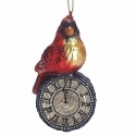 Roman Holidays 135703 Cardinal Clock Ornament