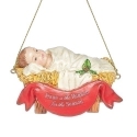 Roman Holidays 136094N Baby In Manger Ornament Jesus Is The Reason