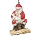 Roman Holidays 136271 Santa with Baby Ornament