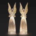 Roman Holidays 136304 Set of 2 Lighted Angel Figurines