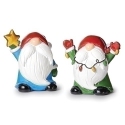 Roman Holidays 136679N Set of 2 Shiny Gnomes Figurines