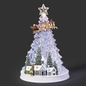 Roman Holidays 137025N LED Musical Tree Village With Santa And Reindeer