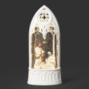 Roman Holidays 137032 Lighted Swirl White Arch Holy Family