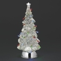 Roman Holidays 137043N Lighted Swirl Tree With Lighted String Bulbs