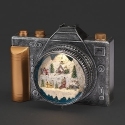 Roman Holidays 137045 W Lighted Swirl Camera Snow Village Scene