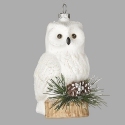 Roman Holidays 137052 Owl Ornament With Sprig