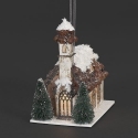 Roman Holidays 137110 Lighted Church Ornament With Pinecone Roof