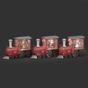 Roman Holidays 137118 Set of 3 Lighted Train Engines