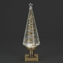 Roman Holidays 137132 Lighted Swirl Tree Gold and Silver Rotating Spirals