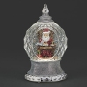 Roman Holidays 137151 Lighted Swirl Faceted Dome Santa Checking List