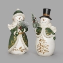 Roman Holidays 137162 Set of 2 Snowmen Figurines