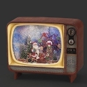 Roman Holidays 137200 Lighted Musical Swirl TV With Santa With Ferris Wheel