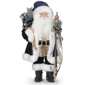 Roman Holidays 137338 Santa Navy Gold and Silver Figurine