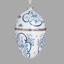 Roman Holidays 137340N Faberge Egg Ornament BlueWhite Ornament