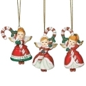 Roman Holidays 137352N Set of 3 Vintage Angel Bell Ornaments