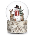 Roman Holidays 137371N Musical Snowman and Anmals 120MM Dome